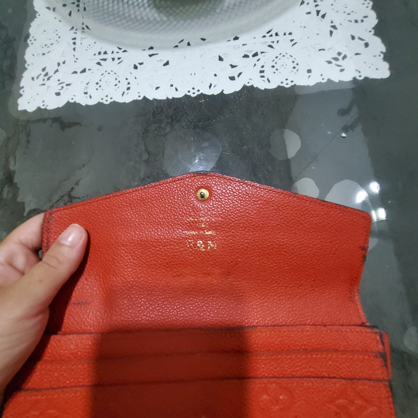 Kırmızı Deri Kadın Portföy Cüzdan - Görsel 2