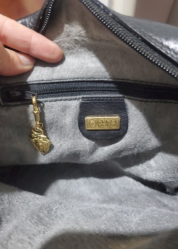 Gri Deri Kadın Çanta - Görsel 6