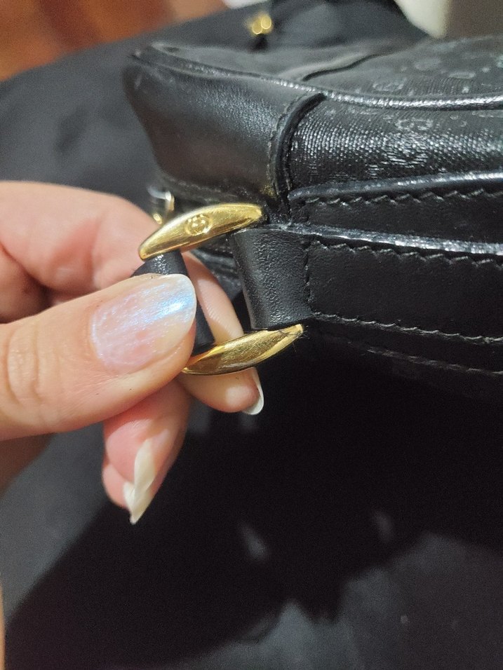 Gri Deri Kadın Çanta - Görsel 4