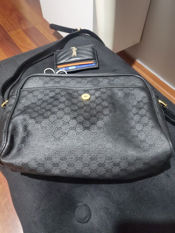 Gri Deri Kadın Çanta - Görsel 2