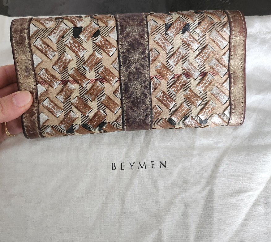 Altın Renkli, Kemer Tokalı, Yılan Desenli Deri Kadın Cüzdanı - Görsel 3