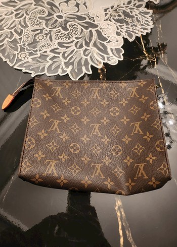 Kahverengi Deri Kadın Clutch Çanta - Görsel 2