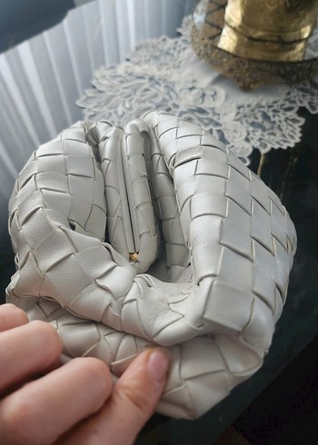 Dantel Detaylı Beyaz Bohem Kadın Çanta - Görsel 7