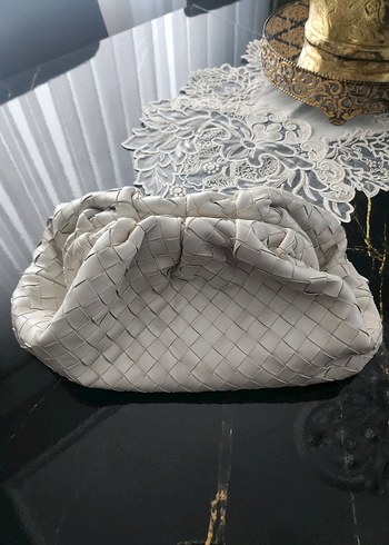 Dantel Detaylı Beyaz Bohem Kadın Çanta - Görsel 2