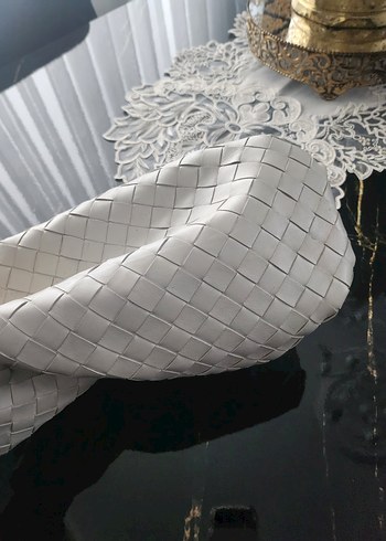 Dantel Detaylı Beyaz Bohem Kadın Çanta - Görsel 3