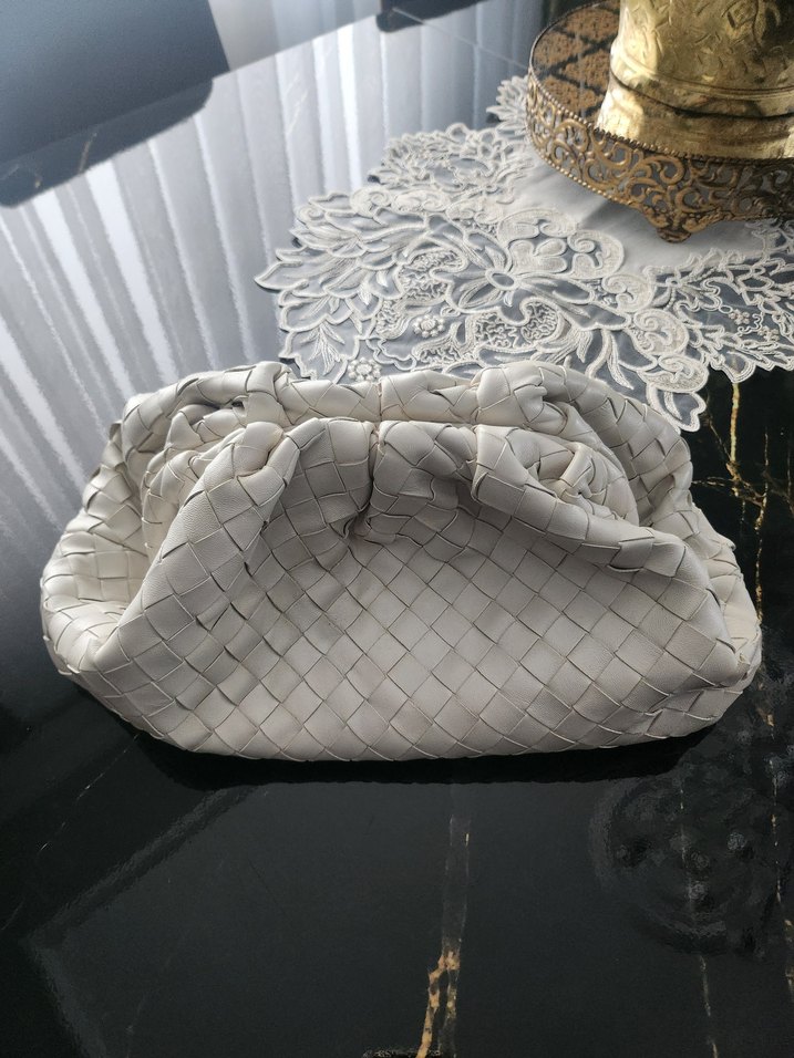 Dantel Detaylı Beyaz Bohem Kadın Çanta - Görsel 2