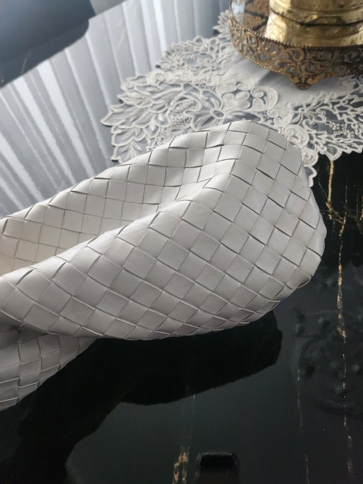 Dantel Detaylı Beyaz Bohem Kadın Çanta - Görsel 3