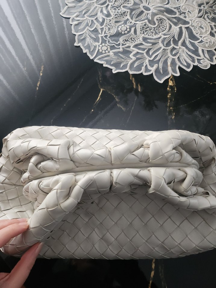 Dantel Detaylı Beyaz Bohem Kadın Çanta - Görsel 5