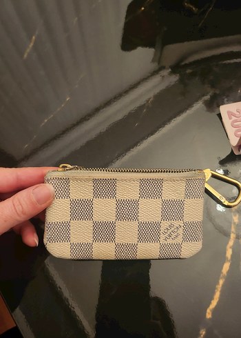 Bej Kareli Deri Kadın Cüzdan - Görsel 3