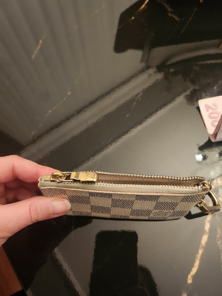 Bej Kareli Deri Kadın Cüzdan - Görsel 2