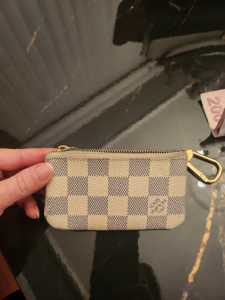 Bej Kareli Deri Kadın Cüzdan - Görsel 3