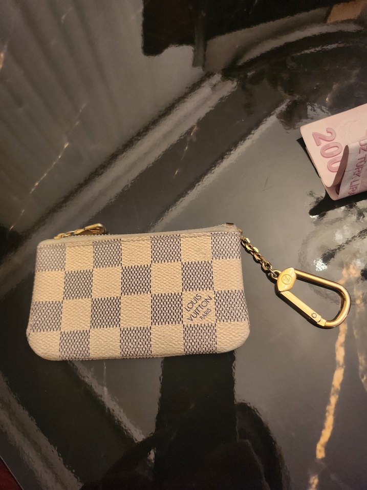 Bej Kareli Deri Kadın Cüzdan - Görsel 5