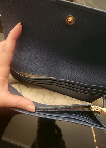 Furla Mavi Deri Fermuarlı Kadın Cüzdanı - Görsel 5