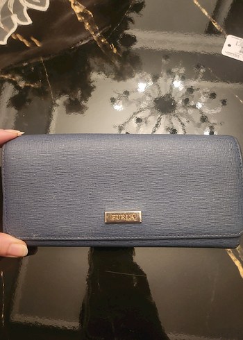 Furla Mavi Deri Fermuarlı Kadın Cüzdanı - Görsel 2