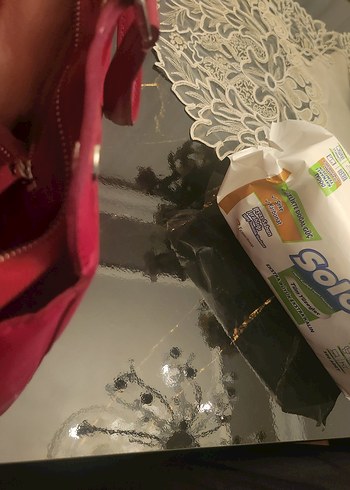 Bordo Deri Kadın Çanta - Görsel 6