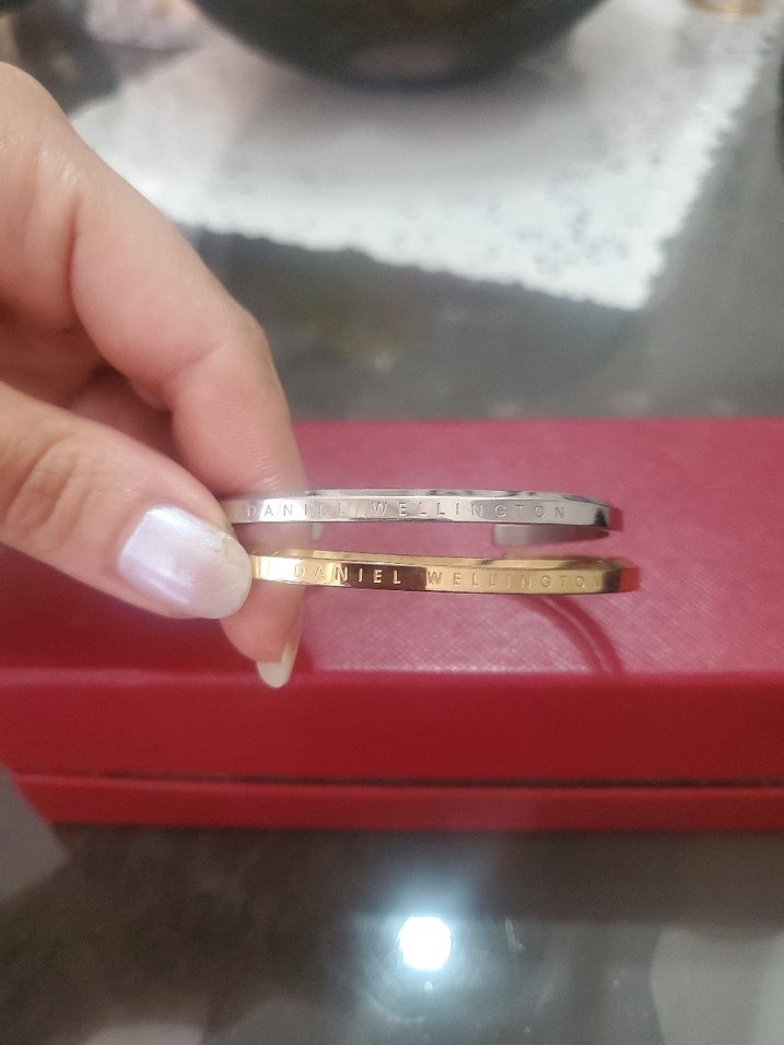 Altın ve Gümüş Renkli Elastik Bileklik Seti - Görsel 5