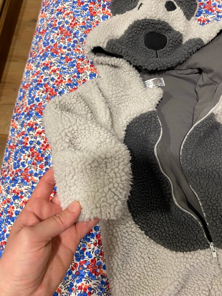 Gri Kürklü Erkek Bebek Tulumu - Görsel 2