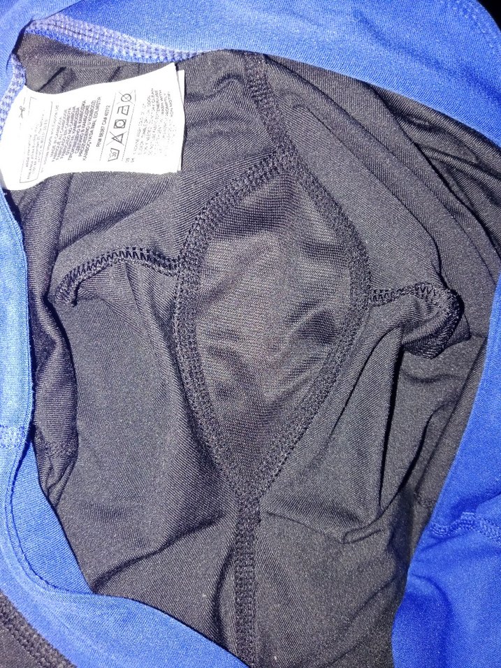 Mavi Bel Bantlı Siyah Spor Tayt - Görsel 5