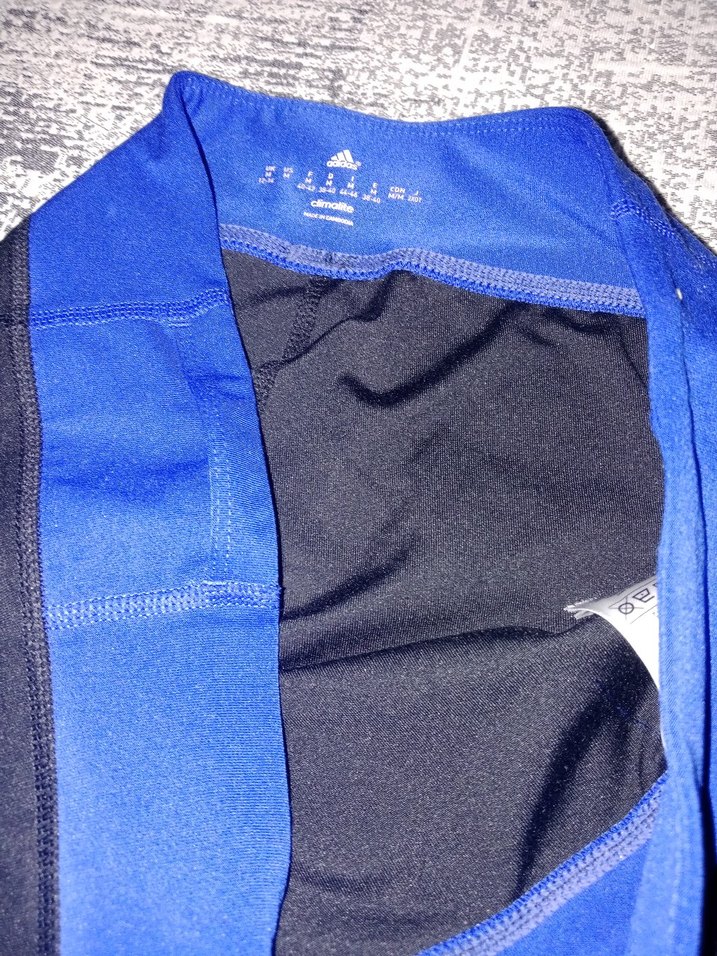 Mavi Bel Bantlı Siyah Spor Tayt - Görsel 4