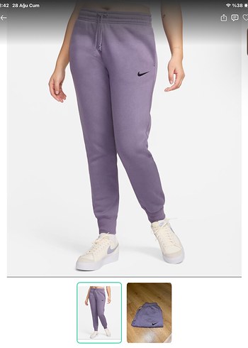 Nike Lila Spor Esofman Alti