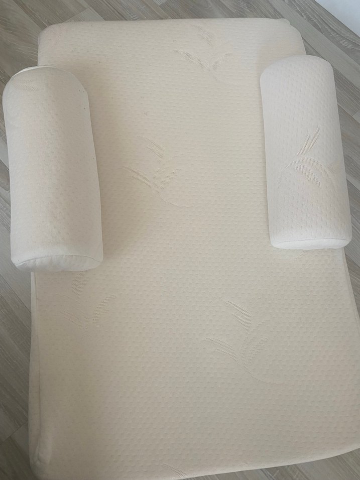 Beyaz reflü Yatağı ve Silindir Destek Seti - Görsel 2