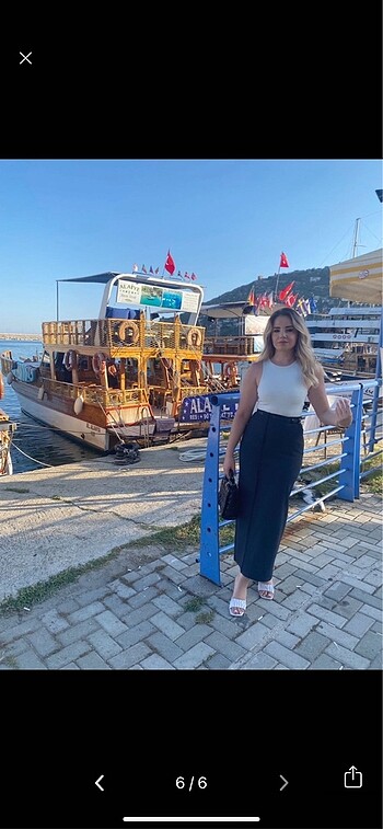 s Beden Zara muadil etek yırtmaçlı