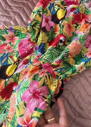 H&M Kız Çocuk Renkli Bohem Tulum