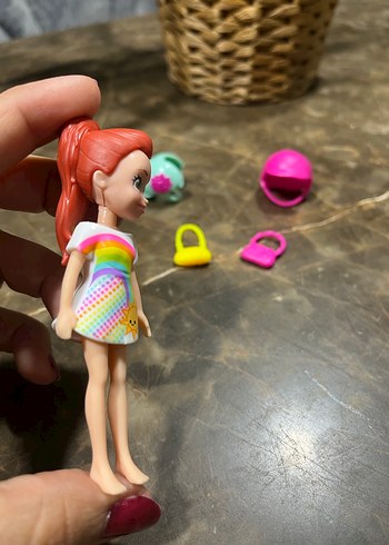  Beden Renk Polly pocket bebeği ve aksesuarları