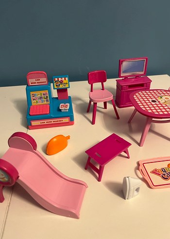 Beden Renkli Pembe Çocuk Oyun Mobilyası Seti