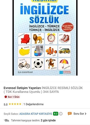 Resimli İngilizce sözlük - Görsel 2