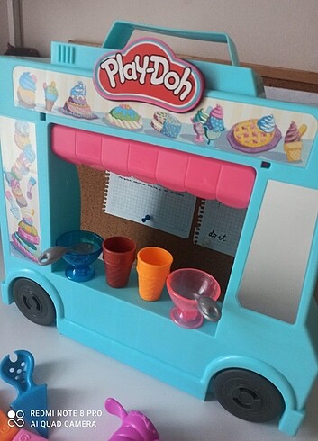 Beden Renk Play doah dondurma Arabası oyun seti