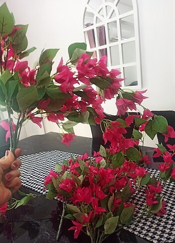 Beden pembe Renk 3 demet yapay begonvil