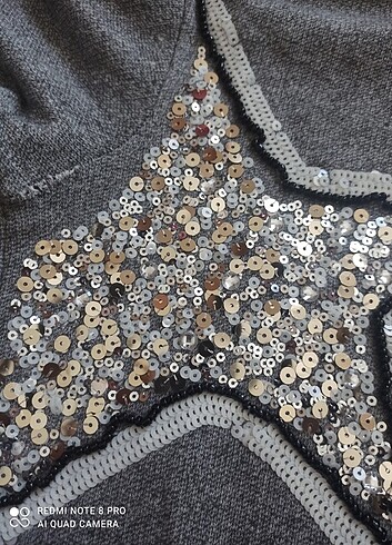 m Beden Twist pul işlemeli sweatshirt