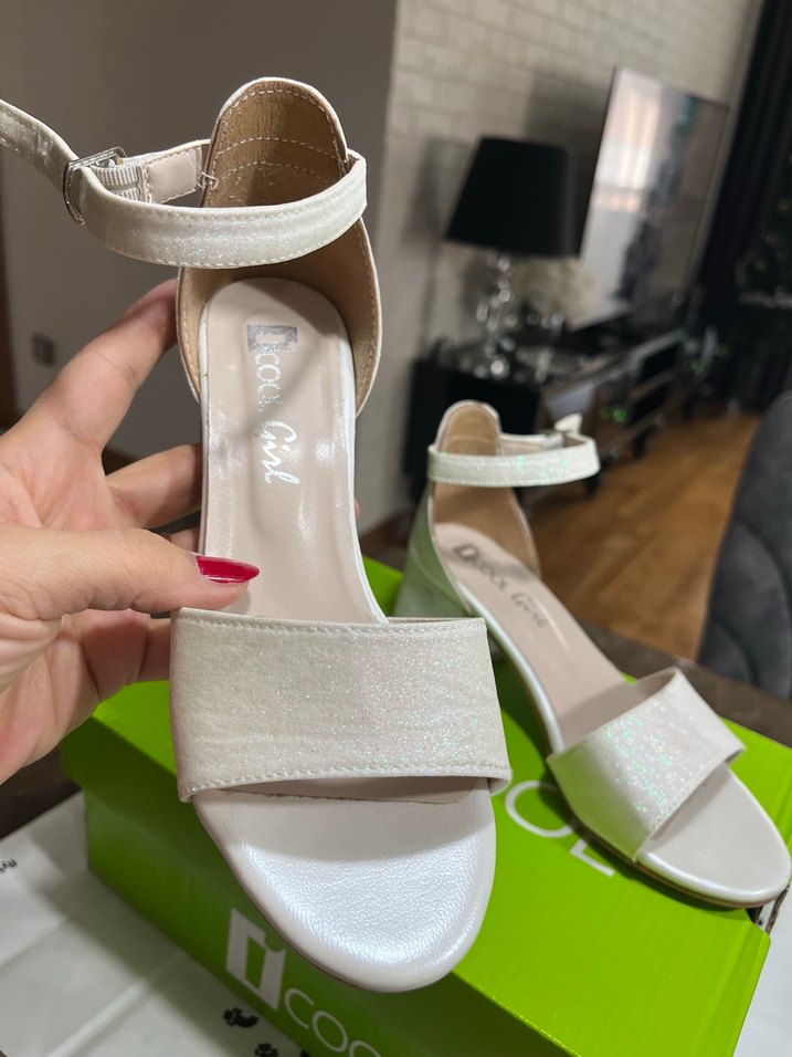 Kız çocuk abiye ayakkabı pırıltılı - Görsel 3