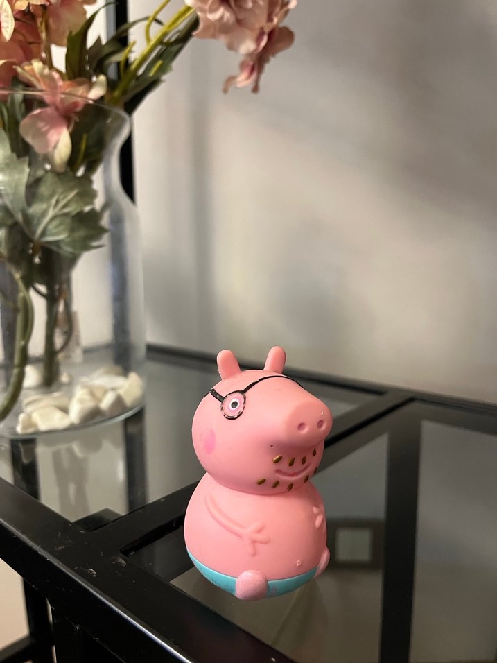 Peppa pig daddy Figür Oyuncak - Görsel 3
