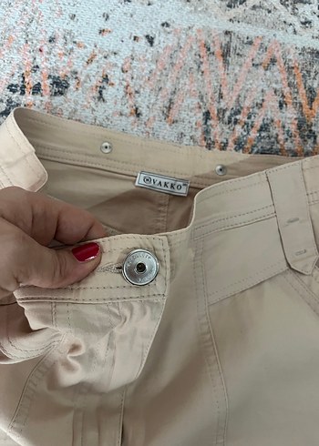 Bej Kemer detaylı Vakko Kadın Etek - Görsel 2