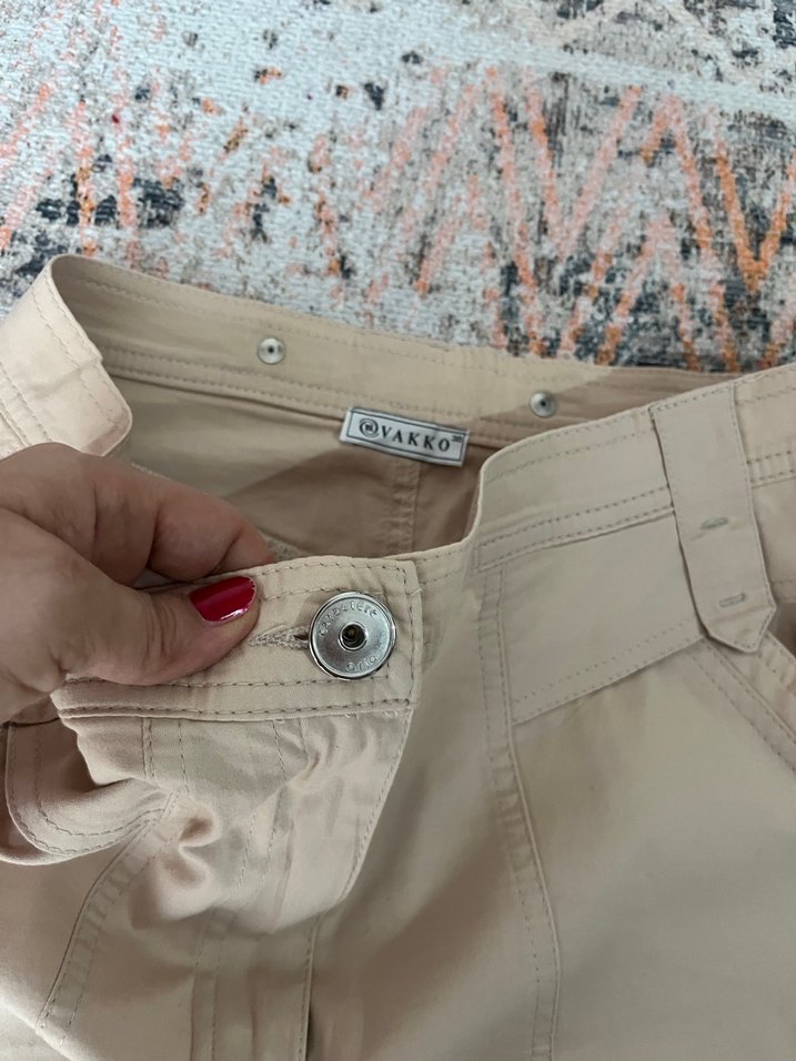 Bej Kemer detaylı Vakko Kadın Etek - Görsel 2