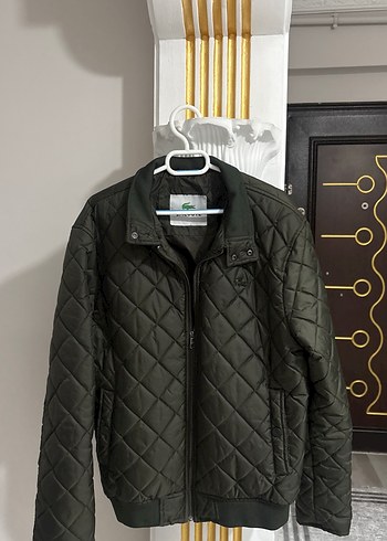 Lacoste Koyu Haki Kapitone Ceket