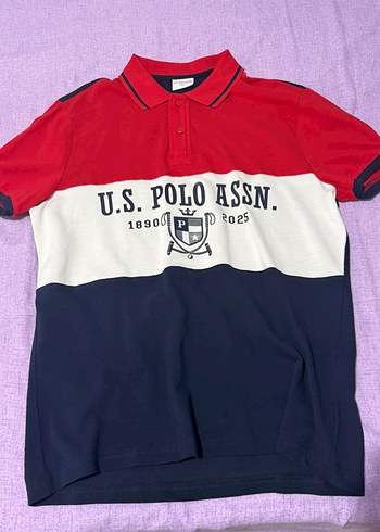 U.S Polo Assn. Kirmizi Lacivert Polo Tisort