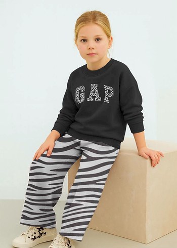 Gap Zebra Desenli Eşofman Takımı