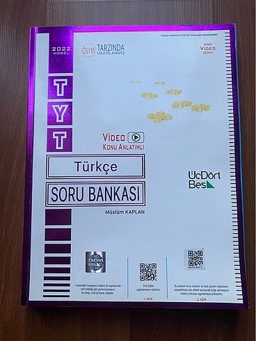 ÜÇ DÖRT BEŞ TYT TÜRKÇE SORU BANKASI