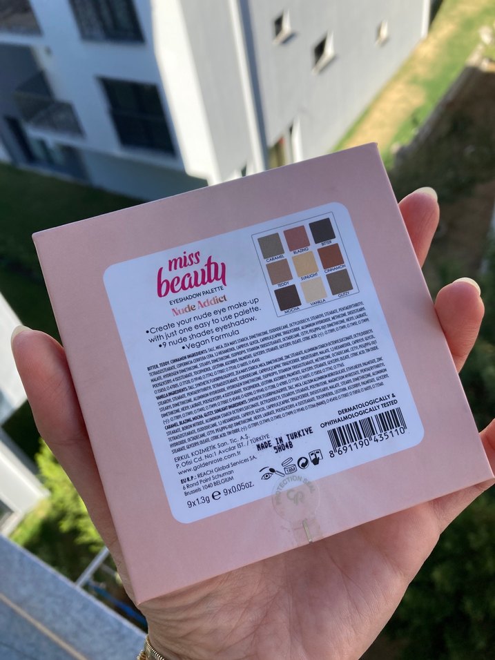 Golden RosenMiss Beauty Nude Addict Göz Farı Paleti - Görsel 4