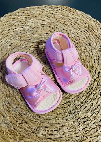 Twigy Pembe İlk Adım Kız Çocuk Ayakkabısı Fiyonk Detaylı - Görsel 2