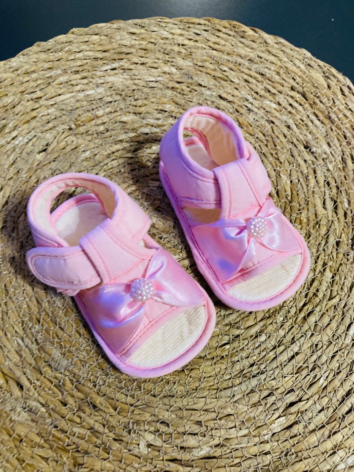 Twigy Pembe İlk Adım Kız Çocuk Ayakkabısı Fiyonk Detaylı - Görsel 2
