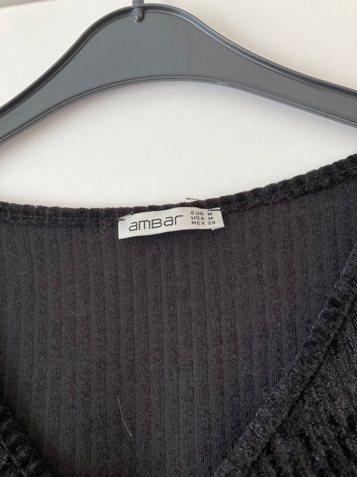 Midi Siyah Kadın Kadife Elbise - Görsel 3