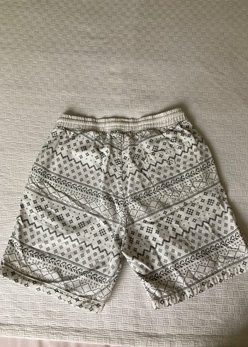 Pull and Bear Bohem Keten Şort - Görsel 4