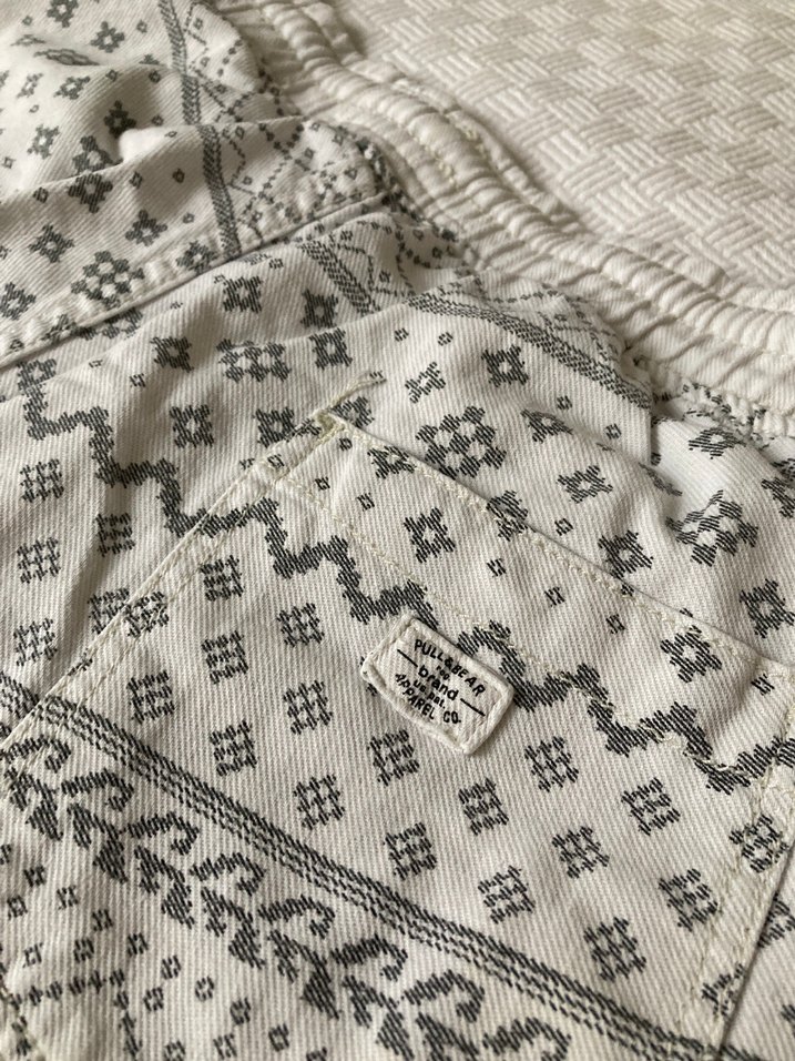 Pull and Bear Bohem Keten Şort - Görsel 5