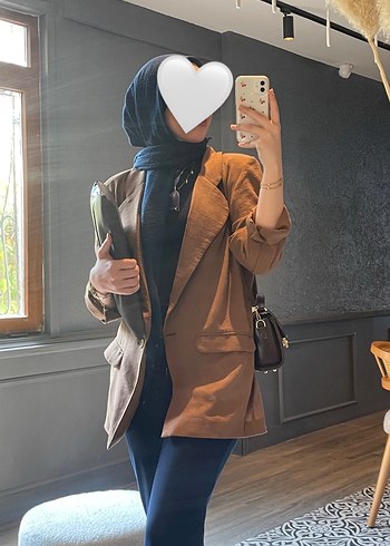 Trendyol & Milla Siklik Ve Rahatlik Kahverengi Uzun Blazer Ceket