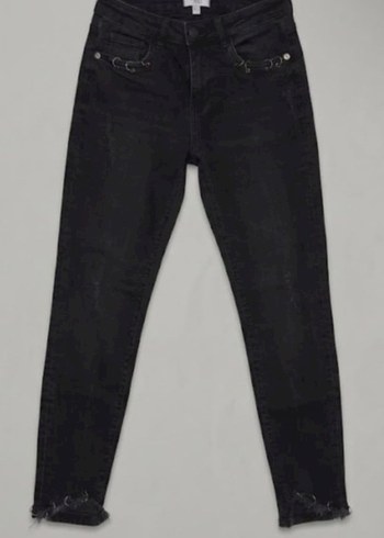 Twist Siyah Yuksek Bel Skinny Jean