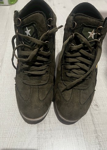 Bambi Haki Suet Bagcikli Sneaker